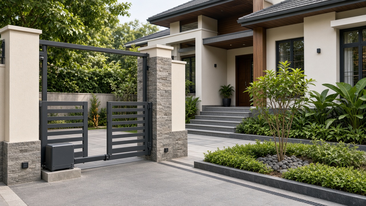 Villa gate and entrance security automation Coimbatore
