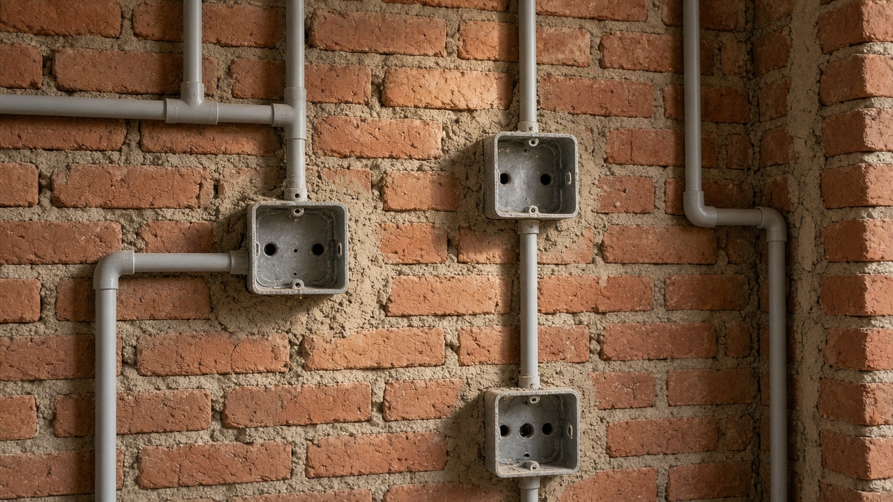 Structured networking and CCTV backbone pathways in new home